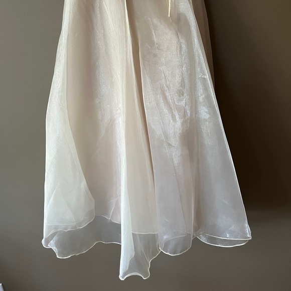 Girls Crème Lace and Tulle Dress - Picture 7 of 9